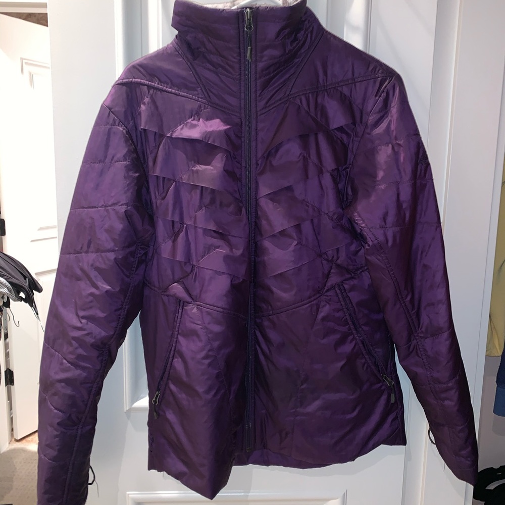 Columbia Ski Jacket - purple and heat insulated